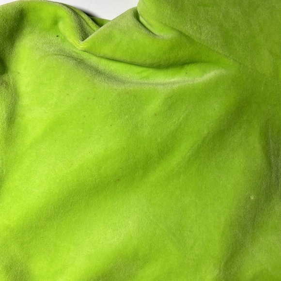 Danielle Guizio Green Velvet Cropped Pull Over Sz S E - Picture 3 of 7
